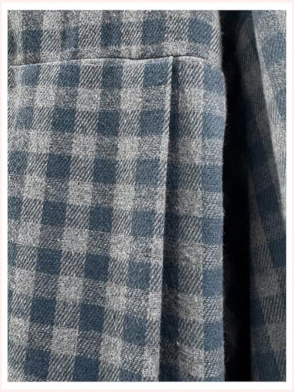 Plaid Long Sleeve Button Down Shirt Vintage Blouse Casual Top - Picture 5 of 5